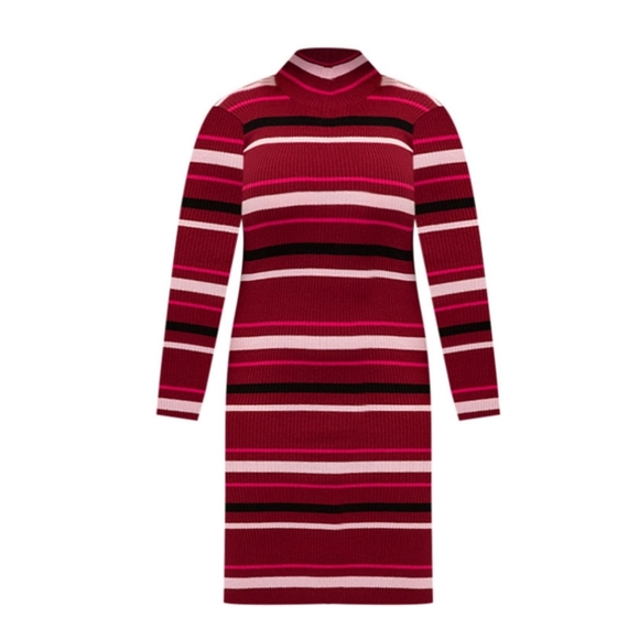 NWT ELOQUII Plus Size Ribbed Knit Midi Dress - Picture 2 of 8